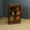 English George V Minty Globe Wernicke Style Oak Three Tier Glazed Sectional Bookcase (Circa 1920)