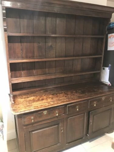 English Georgian Oak Country Antique Dresser, C1790 1 English Georgian Oak Country Antique Dresser, C1790