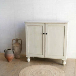 Unknown English Painted Cupboard