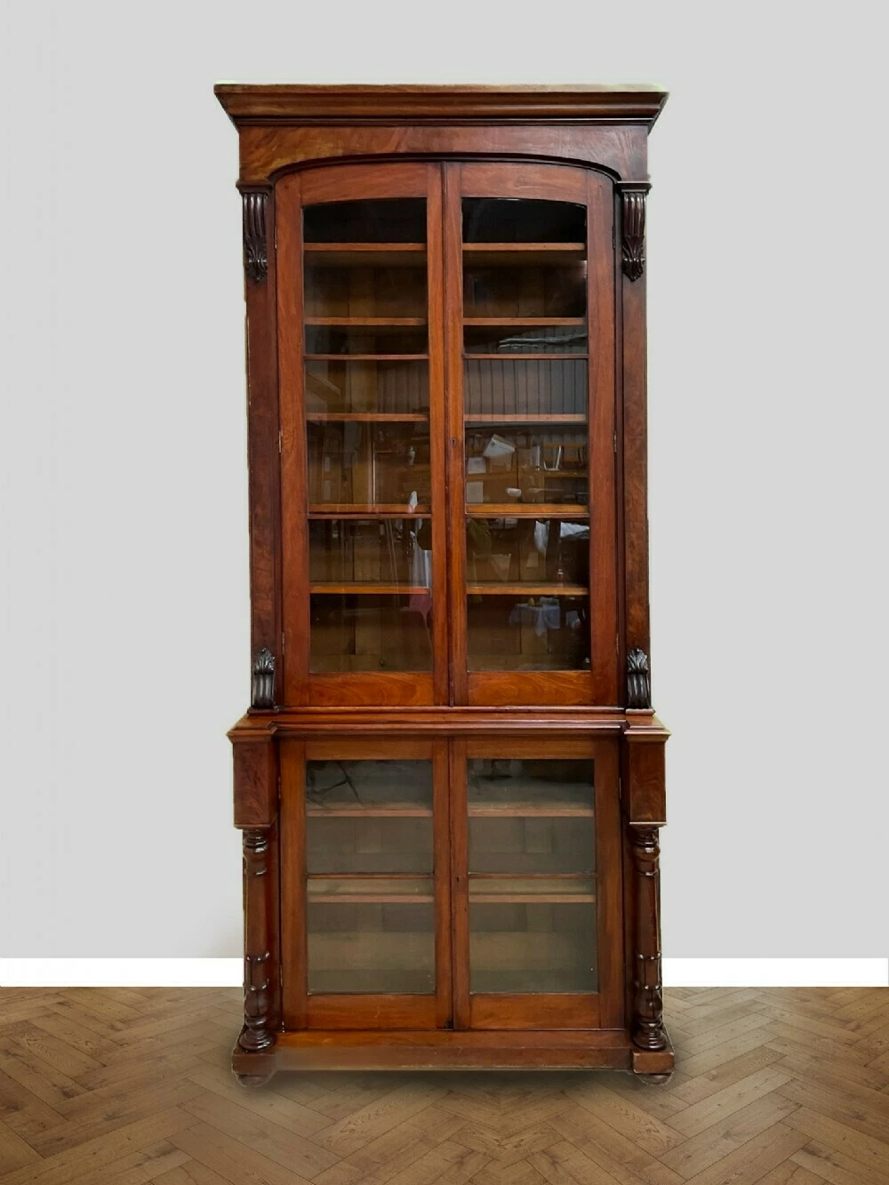 Unknown Fabulous Tall Gentleman’s Library Bookcase 1 Unknown Fabulous Tall Gentleman’s Library Bookcase