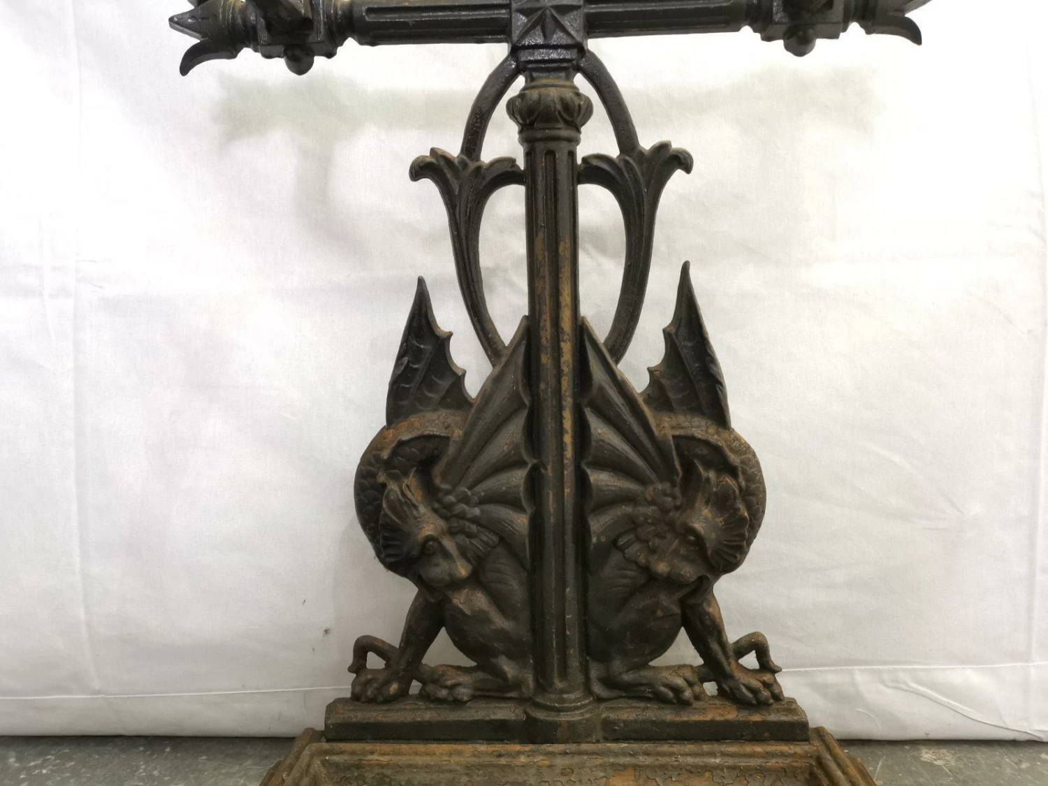 Falkirk An Aesthetic Movement Cast Iron Stick Stand With Mythical Dragons 6 Falkirk An Aesthetic Movement Cast Iron Stick Stand With Mythical Dragons - Image 6