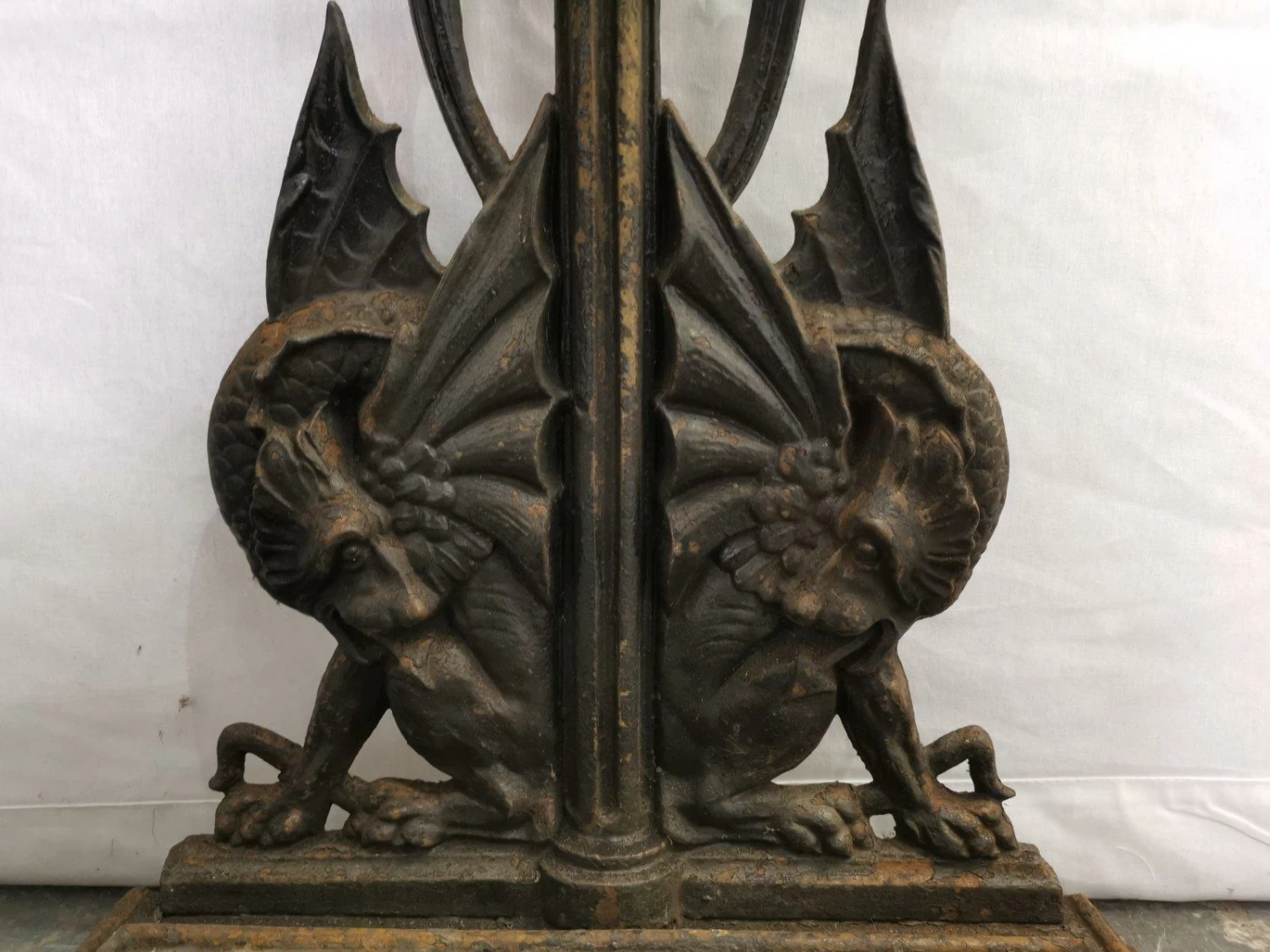 Falkirk An Aesthetic Movement Cast Iron Stick Stand With Mythical Dragons 7 Falkirk An Aesthetic Movement Cast Iron Stick Stand With Mythical Dragons - Image 7