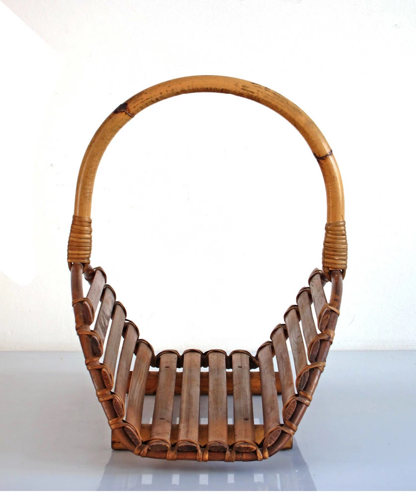 Fifties Vintage Bamboo Magazine Rack 4 Fifties Vintage Bamboo Magazine Rack - Image 4