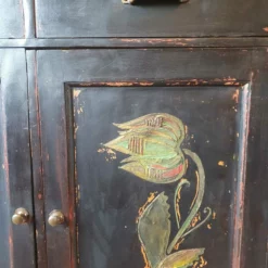 Folk Art Painted Cupboard /Desk With Inlaid Design 15 Folk Art Painted Cupboard /Desk With Inlaid Design -Storage Furniture Sales 2024 folk art painted cupboard desk with inlaid design sku80916097 0 4
