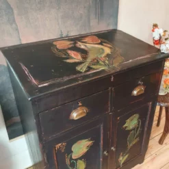 Folk Art Painted Cupboard /Desk With Inlaid Design 17 Folk Art Painted Cupboard /Desk With Inlaid Design -Storage Furniture Sales 2024 folk art painted cupboard desk with inlaid design sku80916097 0 6