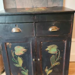 Folk Art Painted Cupboard /Desk With Inlaid Design 18 Folk Art Painted Cupboard /Desk With Inlaid Design -Storage Furniture Sales 2024 folk art painted cupboard desk with inlaid design sku80916097 0 7