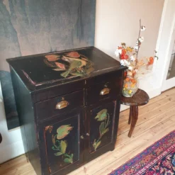 Folk Art Painted Cupboard /Desk With Inlaid Design 20 Folk Art Painted Cupboard /Desk With Inlaid Design -Storage Furniture Sales 2024 folk art painted cupboard desk with inlaid design sku80916097 0 9