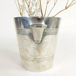 French Antique Distressed Silverplate Art Deco Champagne Ice Bucket Wine Cooler, Shabby Chic Vintage Bar Decor -Storage Furniture Sales 2024 french antique distressed silverplate art deco champagne ice bucket wine cooler shabby chic vintage bar decor sku38766255 0 3