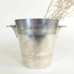French Antique Distressed Silverplate Art Deco Champagne Ice Bucket Wine Cooler, Shabby Chic Vintage Bar Decor -Storage Furniture Sales 2024 french antique distressed silverplate art deco champagne ice bucket wine cooler shabby chic vintage bar decor sku38766255 0 4