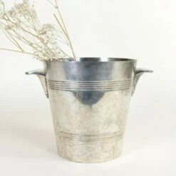 French Antique Distressed Silverplate Art Deco Champagne Ice Bucket Wine Cooler, Shabby Chic Vintage Bar Decor -Storage Furniture Sales 2024 french antique distressed silverplate art deco champagne ice bucket wine cooler shabby chic vintage bar decor sku38766255 0 9