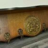 Unknown French Antique Solid French 6 Hook Ornate Carved Coat Plate Rack