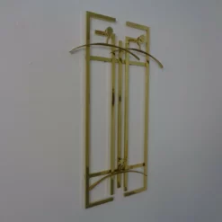 French Brass Wall Rack With Coat Hangers 1970s -Storage Furniture Sales 2024 french brass wall rack with coat hangers 1970s sku57564532 0 3