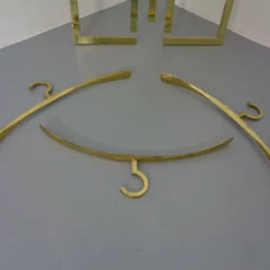 French Brass Wall Rack With Coat Hangers 1970s -Storage Furniture Sales 2024 french brass wall rack with coat hangers 1970s sku57564532 0 8