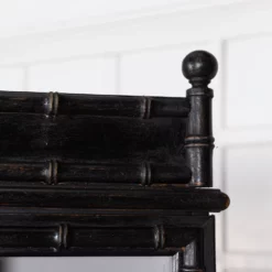 Unknown French Ebonised Faux Bamboo Beech Glazed Breakfront Bookcase / Vitrine -Storage Furniture Sales 2024 french ebonised faux bamboo beech glazed breakfront bookcase vitrine sku23579639 0 10
