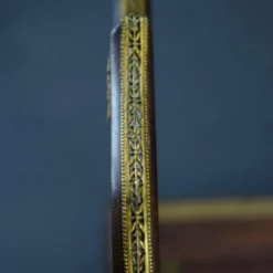 French Empire Brass And Wood Expandable Bookshelf Sliding Bookends Book Rack -Storage Furniture Sales 2024 french empire brass and wood expandable bookshelf sliding bookends book rack 0 3