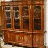 Unknown French Empire Breakfront Bookcase Flame Mahogany 1880