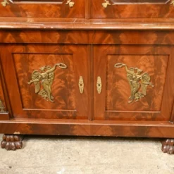 Unknown French Empire Breakfront Bookcase Flame Mahogany 1880 -Storage Furniture Sales 2024 french empire breakfront bookcase flame mahogany 1880 sku67976970 0 4