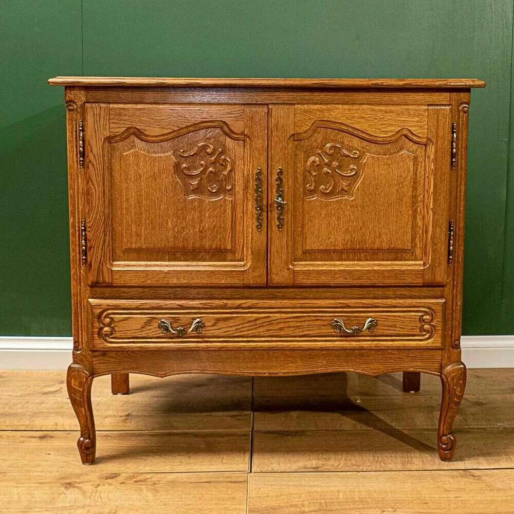 Unknown French Louis XV Style Carved Oak Side Drinks Cabinet! 2 Unknown French Louis XV Style Carved Oak Side Drinks Cabinet! - Image 2