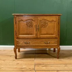 Unknown French Louis XV Style Carved Oak Side Drinks Cabinet!