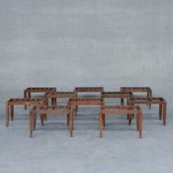 Unknown French Mid Century Wooden Luggage Racks, '10' -Storage Furniture Sales 2024 french mid century wooden luggage racks 10 sku14909611 0 9