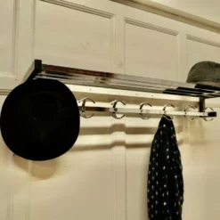 Unknown French Retro Long Chrome Hat And Coat Rack -Storage Furniture Sales 2024 french retro long chrome hat and coat rack sku21496017 0 5