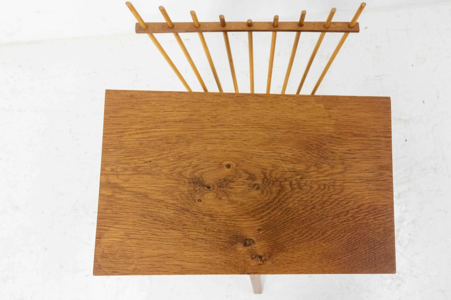 Unknown French Side Table And Magazine Rack Stand In The Pierre Jeanneret Style C. 1960 8 Unknown French Side Table And Magazine Rack Stand In The Pierre Jeanneret Style C. 1960 - Image 8