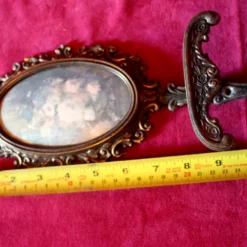 French Vintage Embossed Bronze Lady Wall Coat/ Holder Picture Frame Paris -Storage Furniture Sales 2024 french vintage embossed bronze lady wall coat holder picture frame paris 0 9