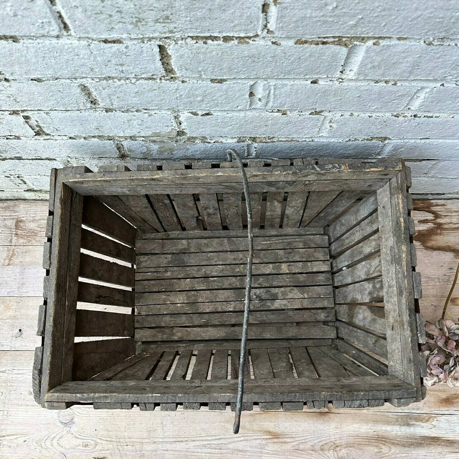 Unknown French Vintage Wooden Fruit Basket, Log Basket, Vintage Home, Vintage Decor - Image 7