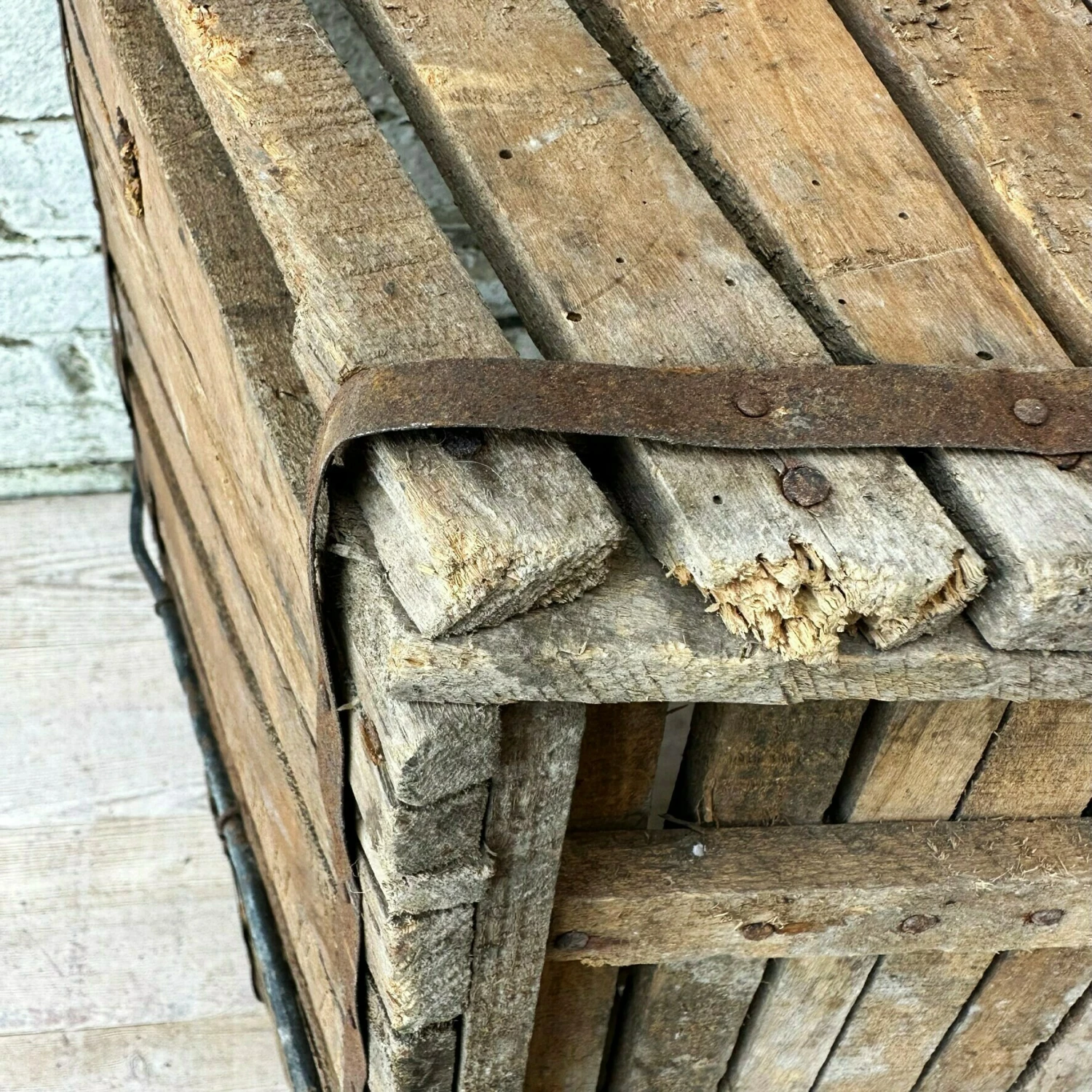 Unknown French Vintage Wooden Fruit Basket, Log Basket, Vintage Home, Vintage Decor - Image 10