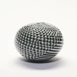 Unknown Gather | Black And White Small Half Cut Woven Sphere -Storage Furniture Sales 2024 gather black and white small half cut woven sphere sku40907312 0 1