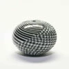 Unknown Gather | Black And White Small Half Cut Woven Sphere
