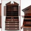 George II Bureau Bookcase 18th Century Mahogany