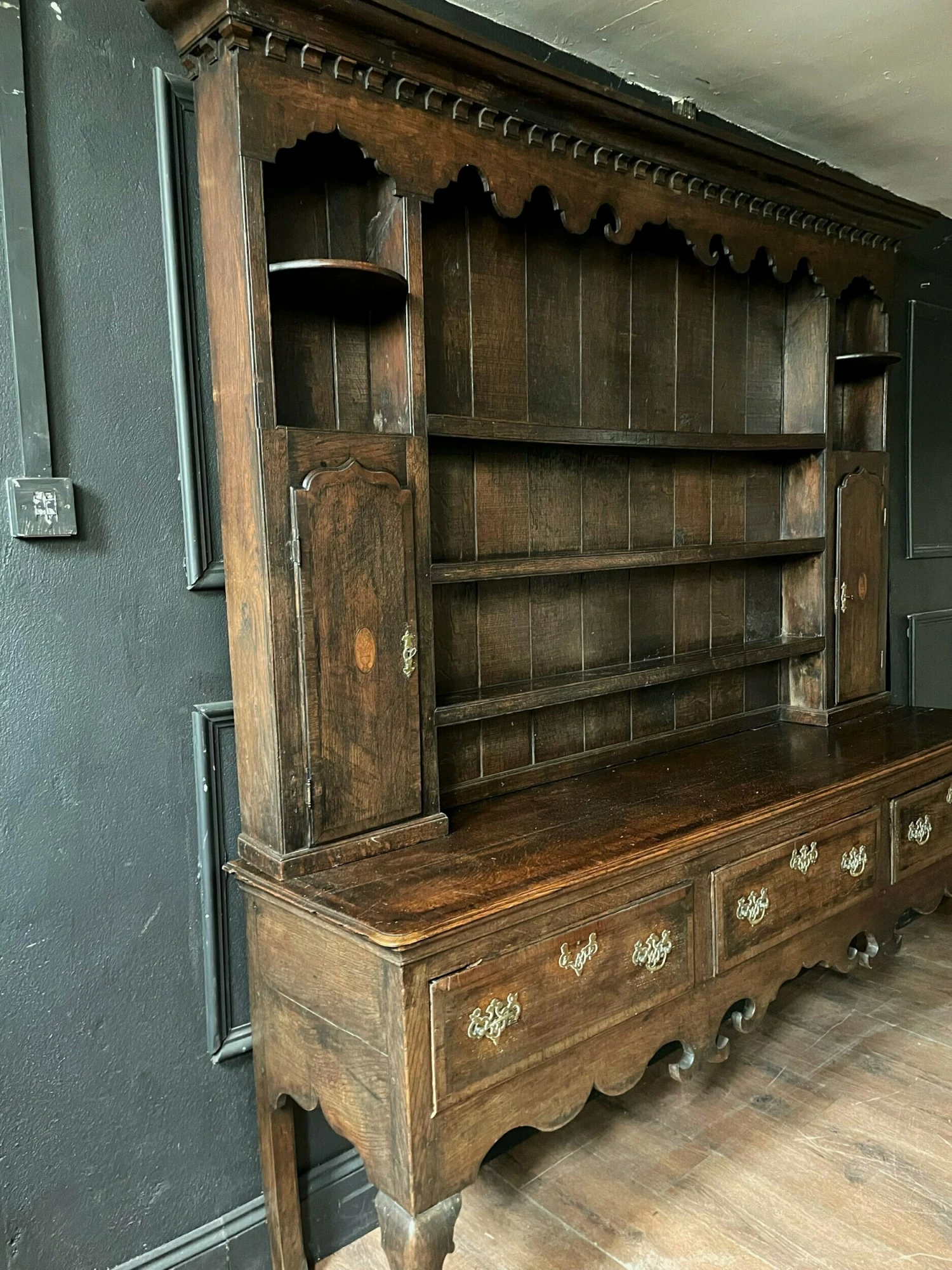 Unknown George III Welsh Oak Dresser, 18th Century And Earlier 7 Unknown George III Welsh Oak Dresser, 18th Century And Earlier - Image 7
