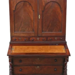 Georgian Mahogany Housekeeper's Cupboard Secretaire 10 Georgian Mahogany Housekeeper's Cupboard Secretaire -Storage Furniture Sales 2024 georgian mahogany housekeeper s cupboard secretaire 0 1