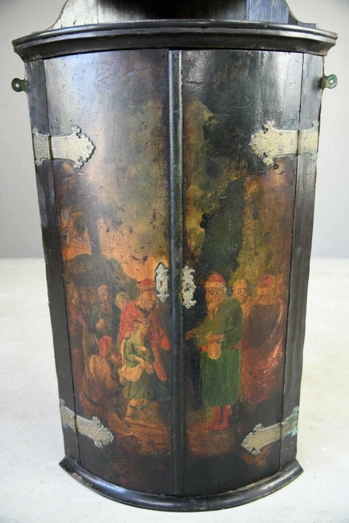 Unknown Georgian Painted Corner Cupboard 13 Unknown Georgian Painted Corner Cupboard - Image 13