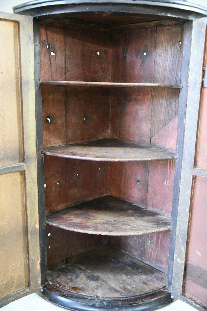 Unknown Georgian Painted Corner Cupboard 8 Unknown Georgian Painted Corner Cupboard - Image 8