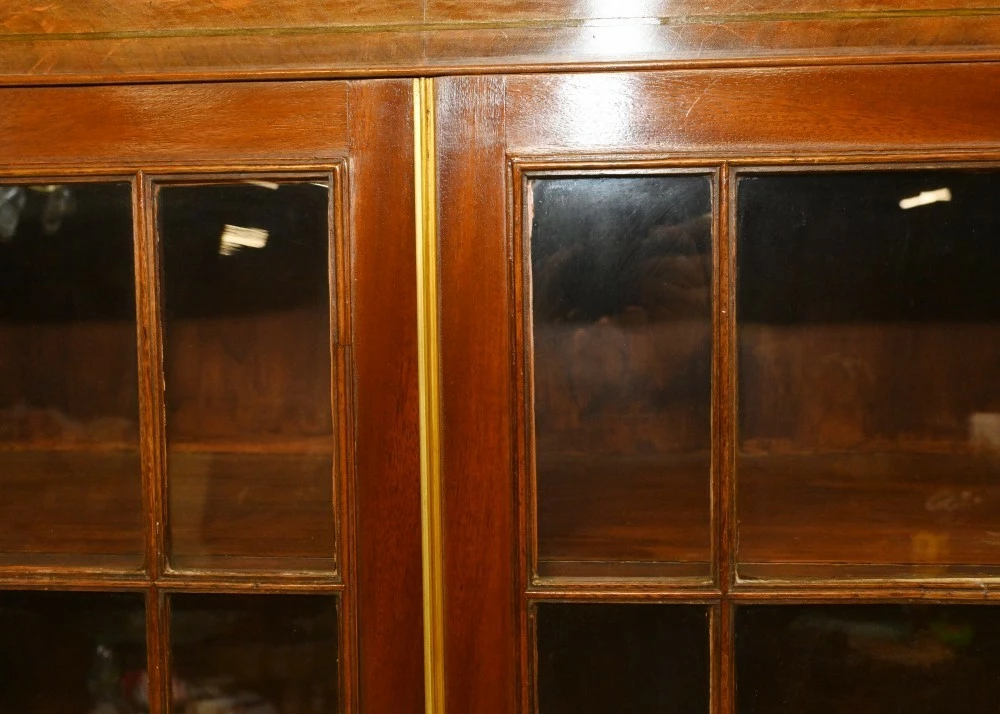 Unknown Georgian Secretaire Bookcase Desk Mahogany 1800 14 Unknown Georgian Secretaire Bookcase Desk Mahogany 1800 - Image 14