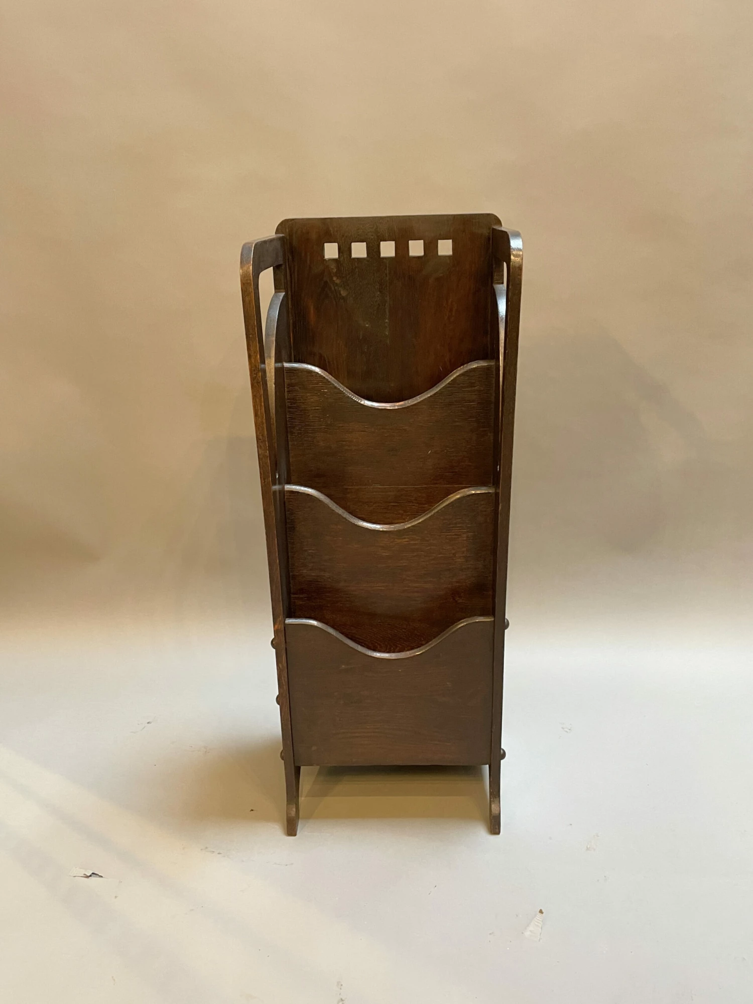 Glasgow School Ebonised Magazine Newspaper Rack 2 Glasgow School Ebonised Magazine Newspaper Rack - Image 2