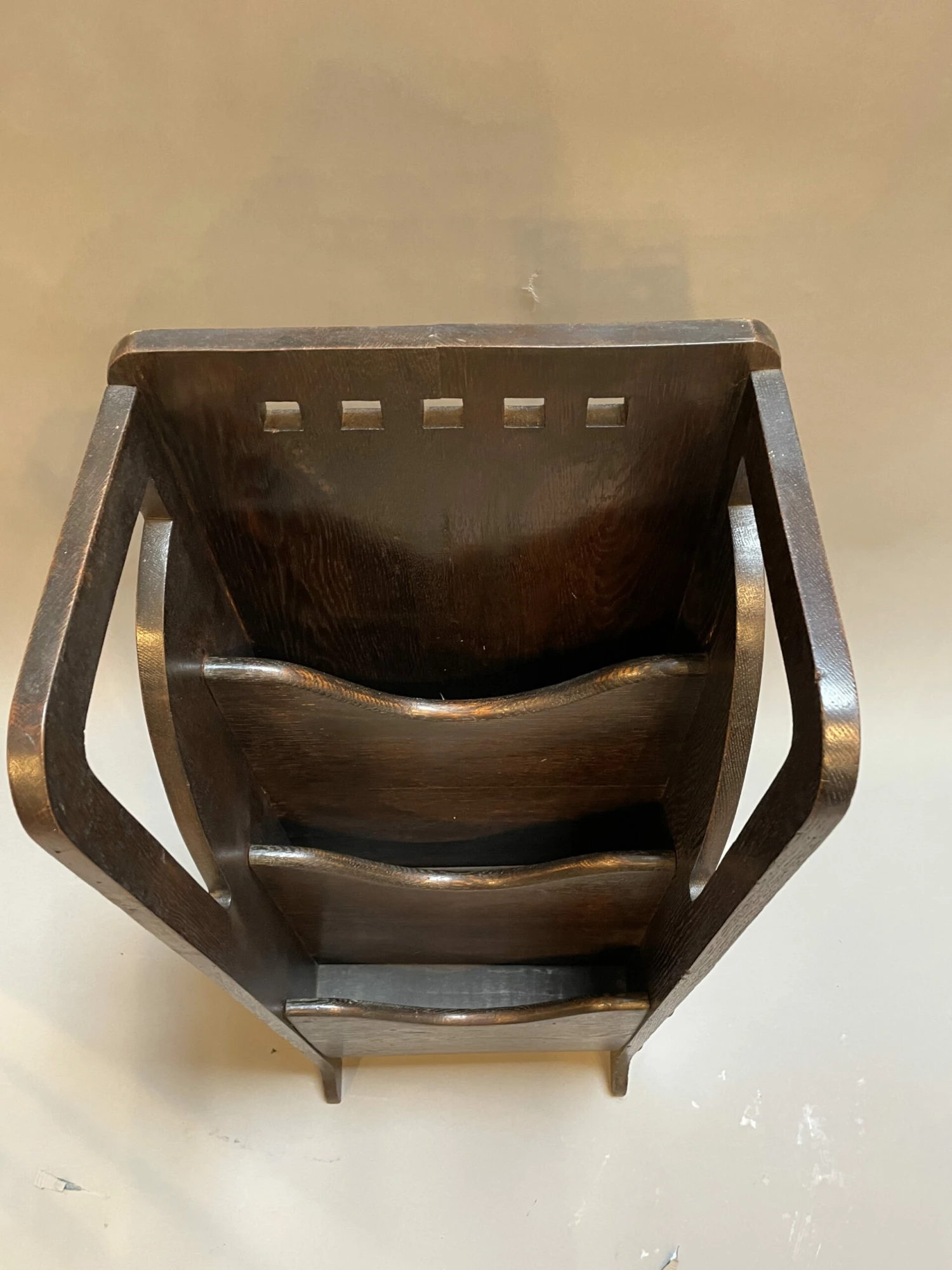 Glasgow School Ebonised Magazine Newspaper Rack 3 Glasgow School Ebonised Magazine Newspaper Rack - Image 3