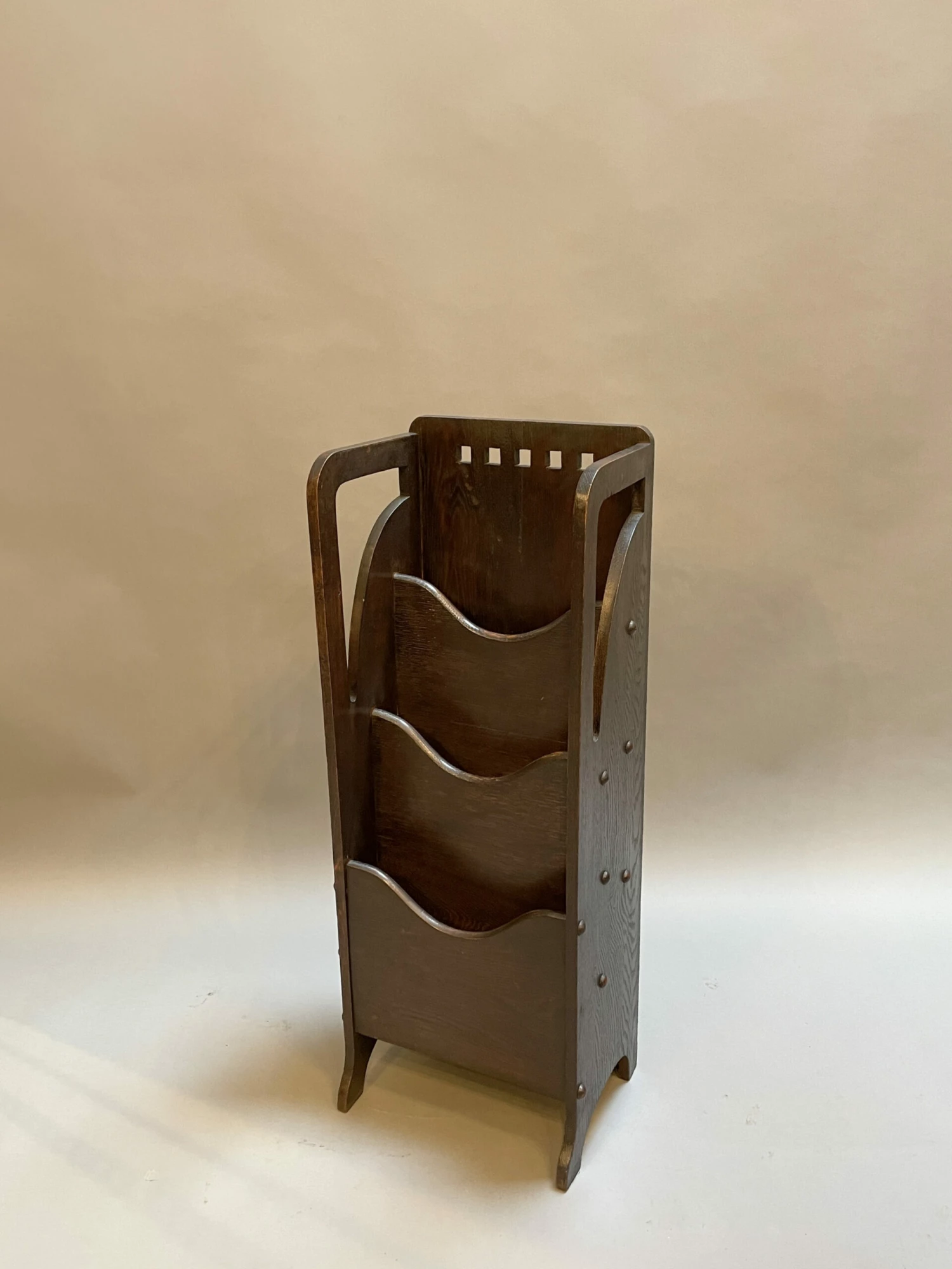 Glasgow School Ebonised Magazine Newspaper Rack 1 Glasgow School Ebonised Magazine Newspaper Rack