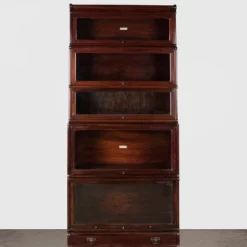 Globe Wernicke Mahogany Five Section Book Case