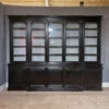 Good English Painted Breakfront Library Bookcase. All Adjustable Shelving. 1840.