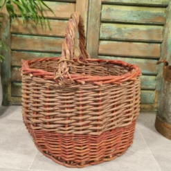 Hand Made Willow Storage Fruit Picking Log Linen Hamper Basket -Storage Furniture Sales 2024 hand made willow storage fruit picking log linen hamper basket 0 2