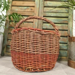 Hand Made Willow Storage Fruit Picking Log Linen Hamper Basket -Storage Furniture Sales 2024 hand made willow storage fruit picking log linen hamper basket 0 4