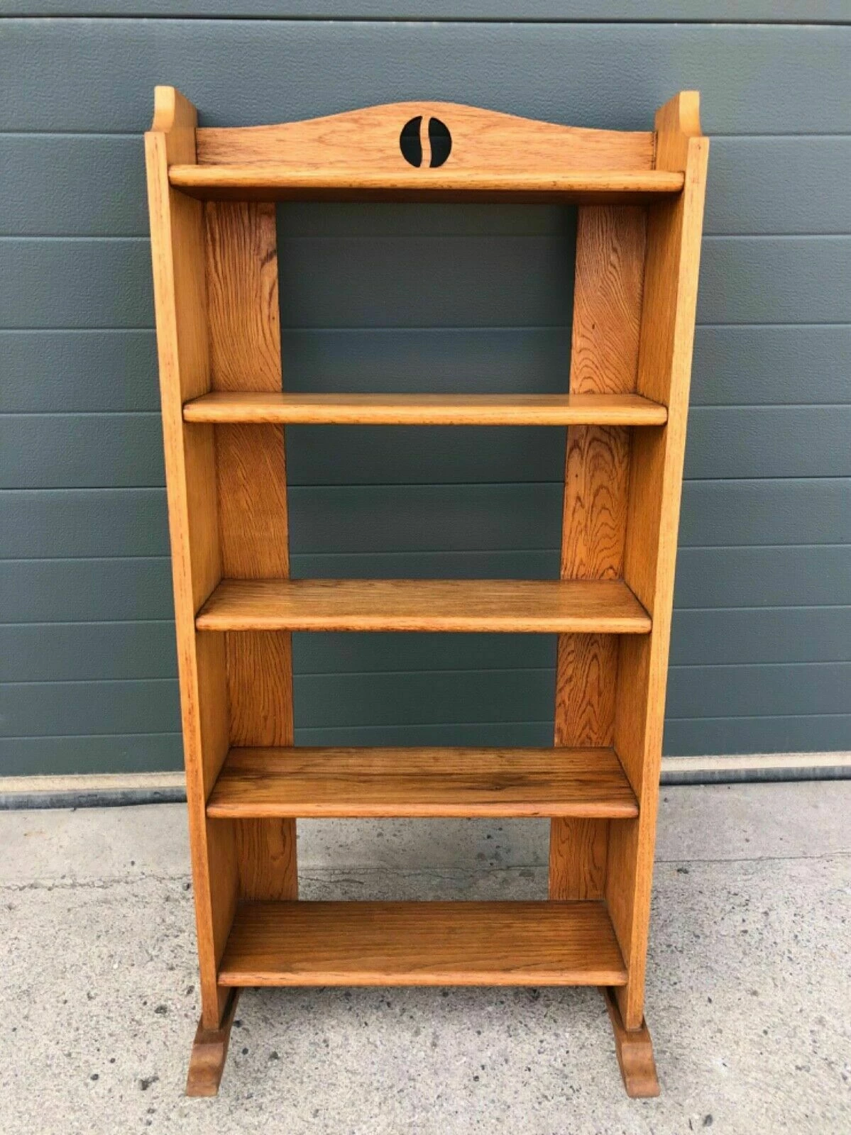 Handsome Arts And Crafts Oak Bookcase / Oak Bookshelves 9 Handsome Arts And Crafts Oak Bookcase / Oak Bookshelves - Image 9