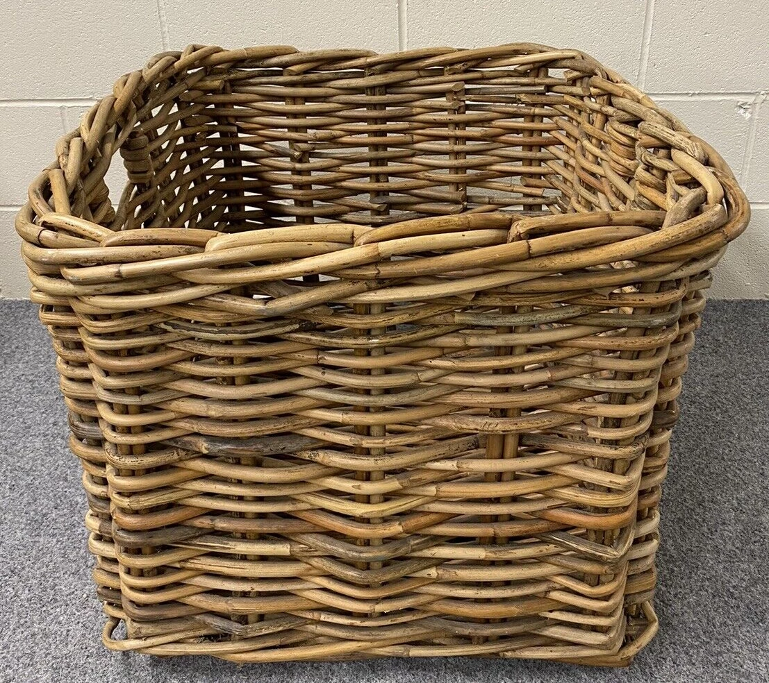 Huge Kubu Wicker Basket For Storage Of Logs, Toys, Blankets, Cushions, Laundry, 3 Huge Kubu Wicker Basket For Storage Of Logs, Toys, Blankets, Cushions, Laundry, - Image 3