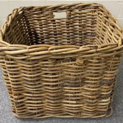 Huge Kubu Wicker Basket For Storage Of Logs, Toys, Blankets, Cushions, Laundry,