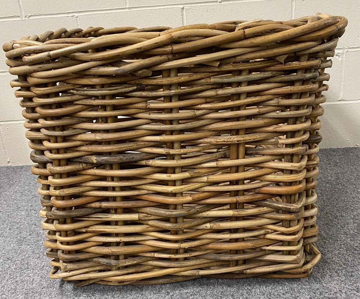 Huge Kubu Wicker Basket For Storage Of Logs, Toys, Blankets, Cushions, Laundry, 4 Huge Kubu Wicker Basket For Storage Of Logs, Toys, Blankets, Cushions, Laundry, - Image 4