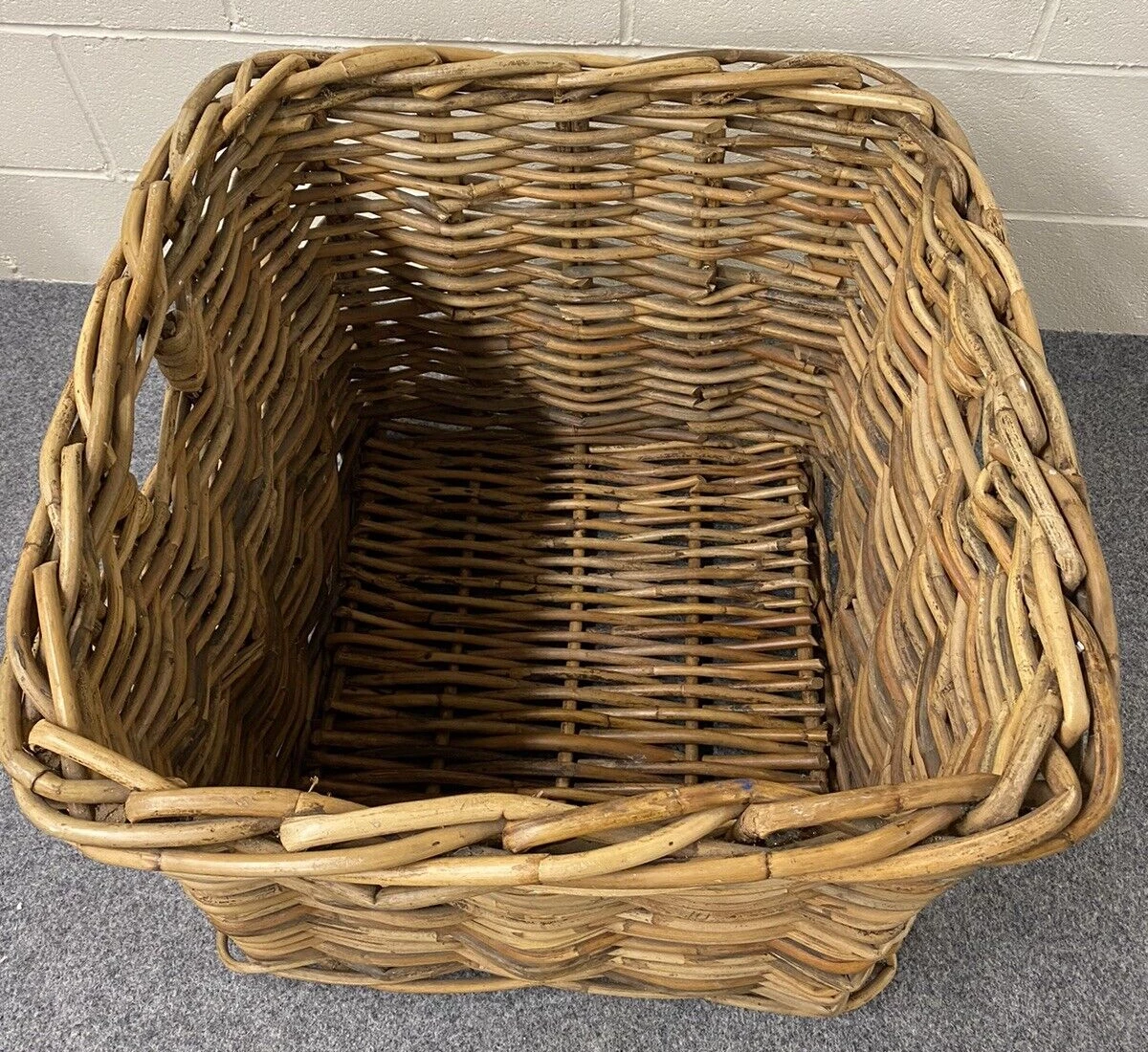 Huge Kubu Wicker Basket For Storage Of Logs, Toys, Blankets, Cushions, Laundry, 5 Huge Kubu Wicker Basket For Storage Of Logs, Toys, Blankets, Cushions, Laundry, - Image 5