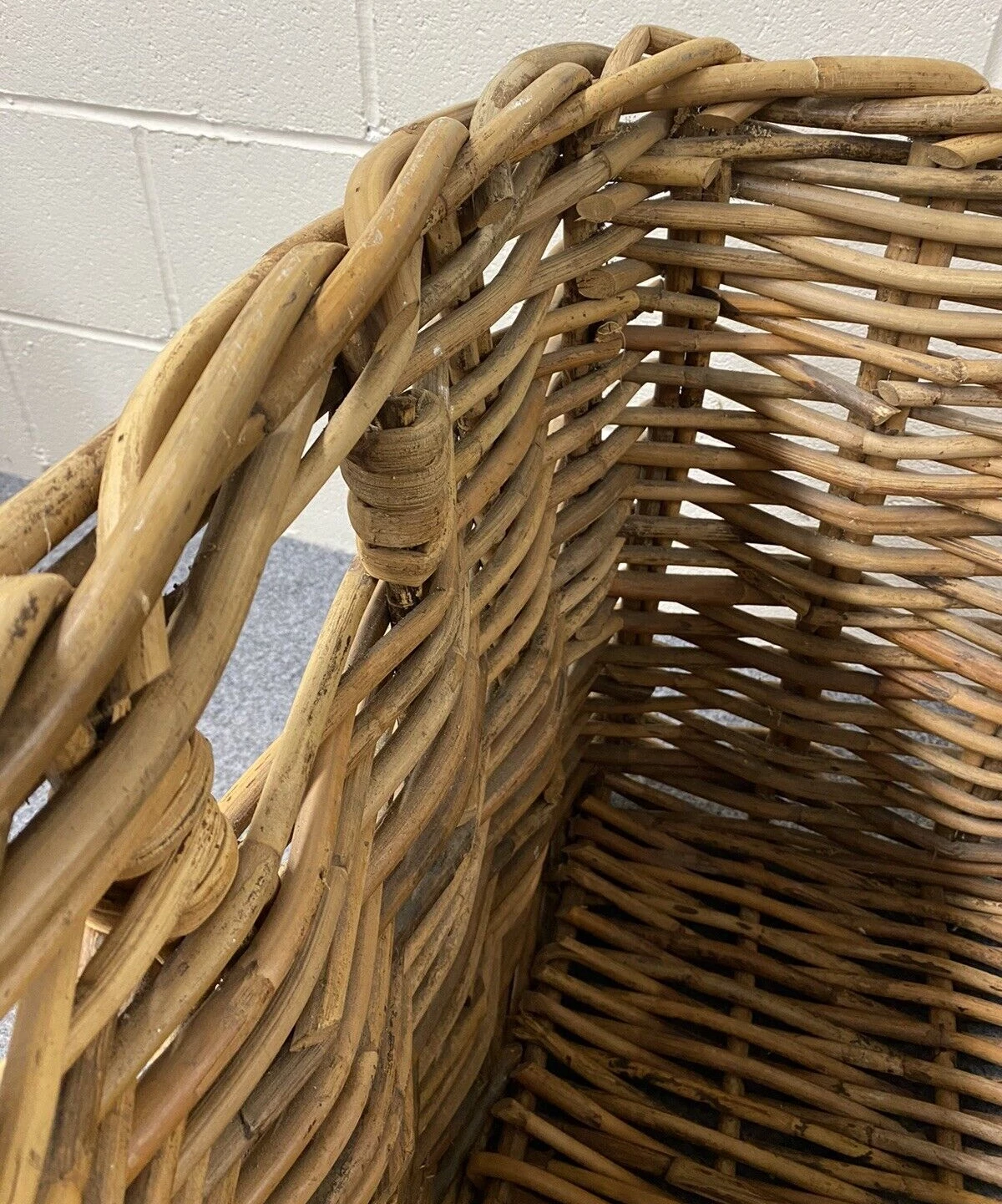 Huge Kubu Wicker Basket For Storage Of Logs, Toys, Blankets, Cushions, Laundry, 8 Huge Kubu Wicker Basket For Storage Of Logs, Toys, Blankets, Cushions, Laundry, - Image 8